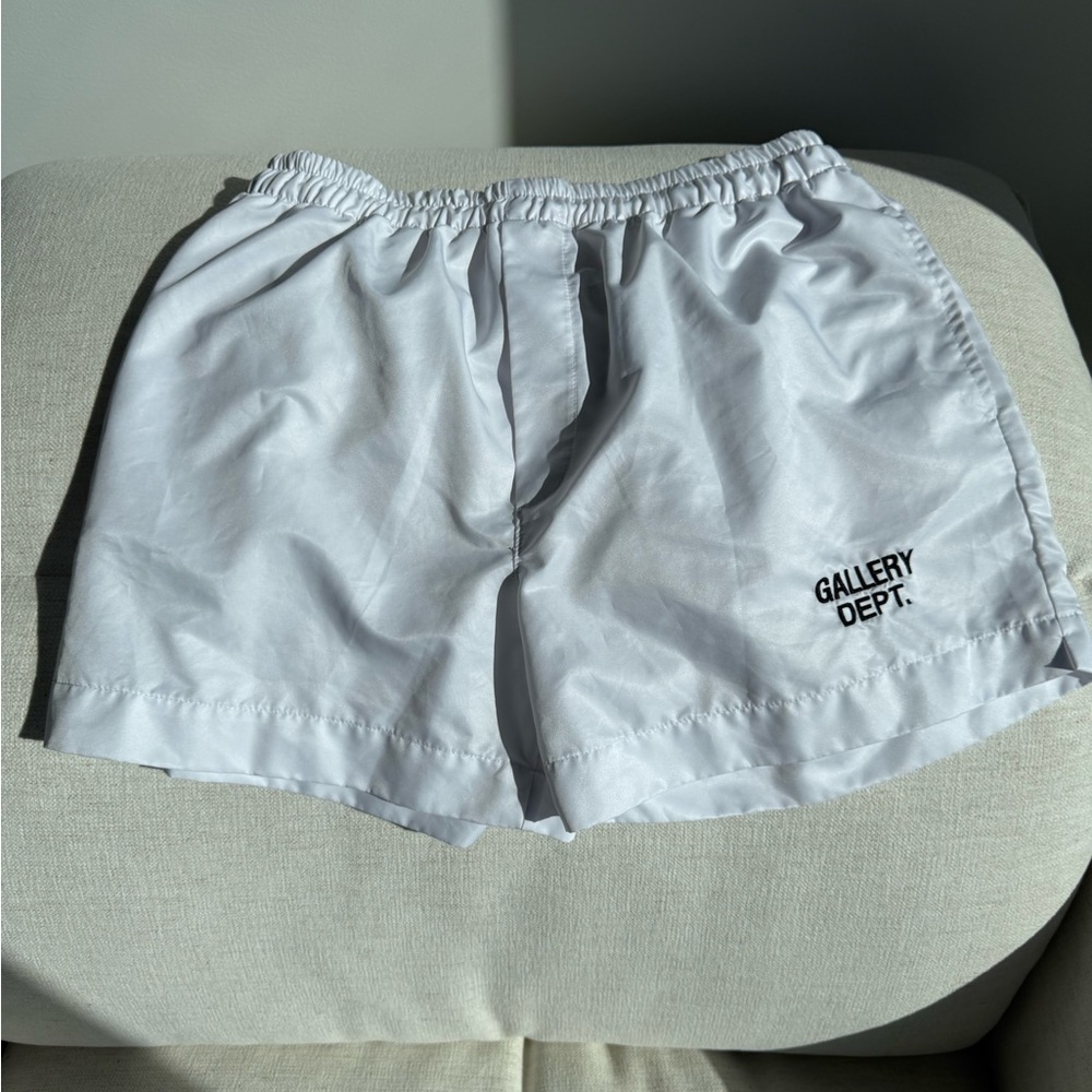 Gallery Dept White Elastic Shorts
